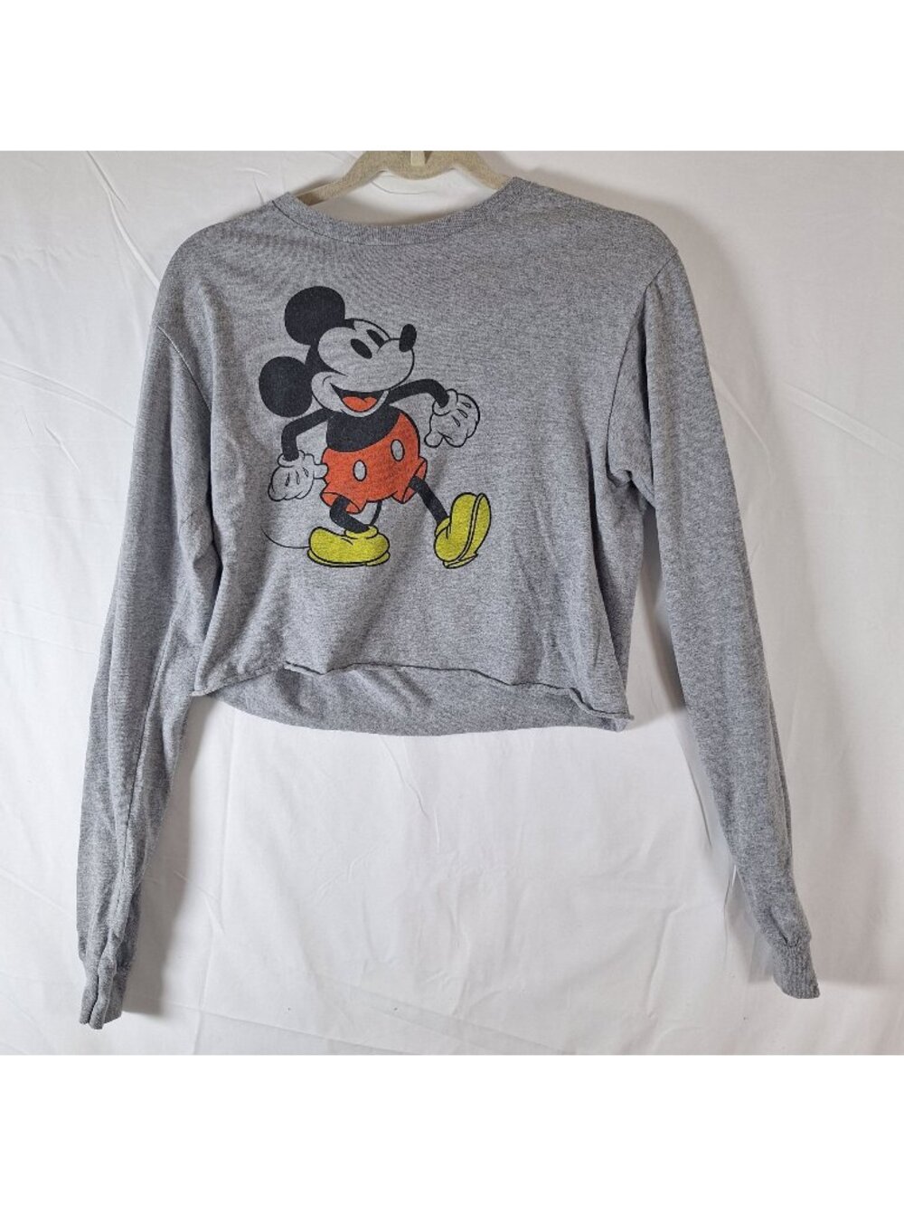 Disney Mickey Mouse Crop Top Sweatshirt size Medium